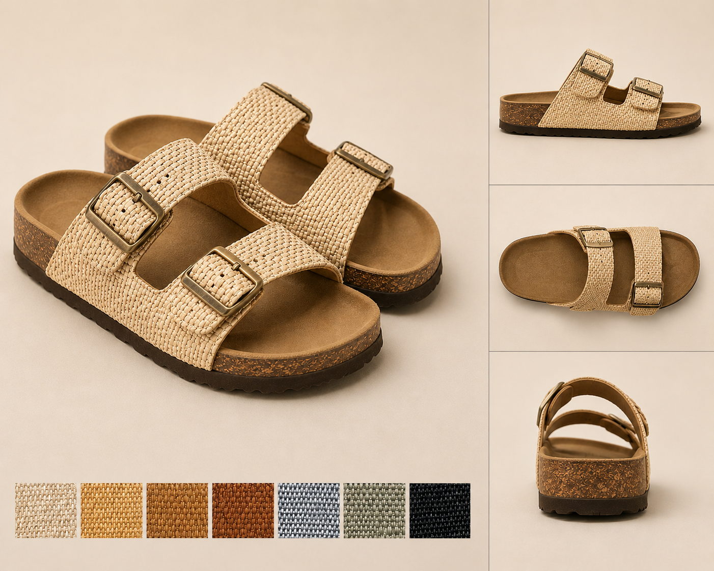 Materiales efecto Rafia